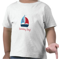 First Birthday Sail Boat T-Shirt