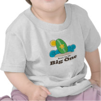 First Birthday Surfboard Surf Baby T shirt by BirthdayTeesGifts First Birthday Surfboard Surf Baby T shirt