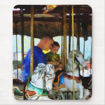 First Carousel Ride Mouse Pad