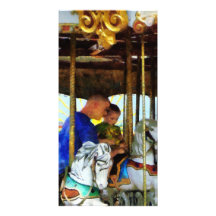 First Carousel Ride Photo Card Template