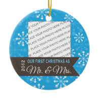 First Christmas as Mr. & Mrs. Christmas Ornament