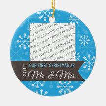 First Christmas as Mr. & Mrs. Christmas Ornament