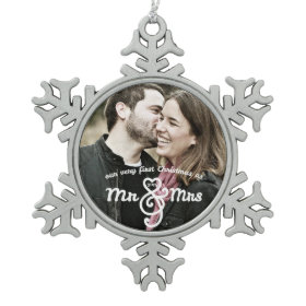 First Christmas as Mr & Mrs Keepsake Ornament
