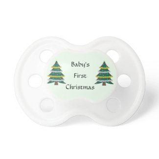 First Christmas Baby Pacifier