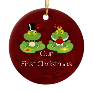 First Christmas Frogs Ornament