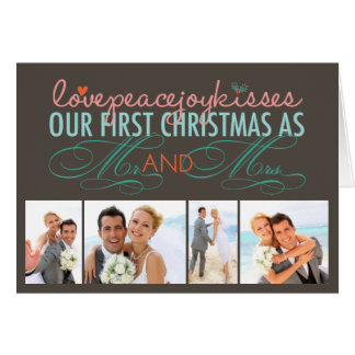 First Christmas Mr Mrs Holiday Photo Gifts on Zazzle