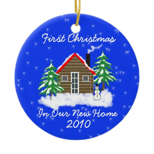 First Christmas New Home Christmas Tree Ornaments | Zazzle