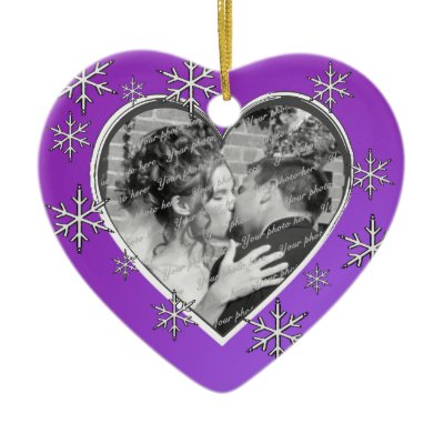 First Christmas Photo Heart Ornament