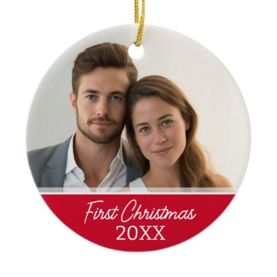 First Christmas Photo - Single Sided Ornaments