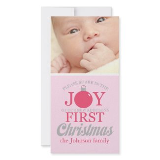 First Christmas Photo Card