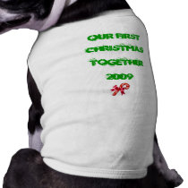 FIRST CHRISTMAS T-SHIRT pet clothing by Pauline1031 FIRST CHRISTMAS T-SHIRT pet clothing