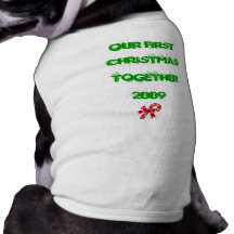 FIRST CHRISTMAS T-SHIRT PET TSHIRT
