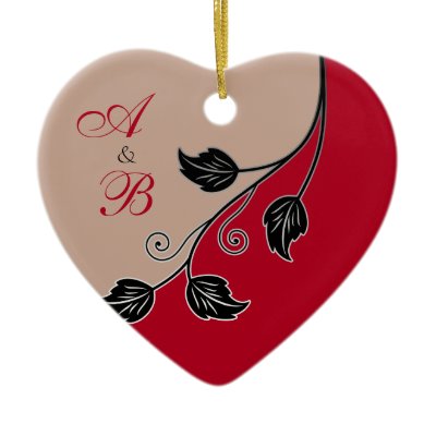 First Christmas Together Wedding Heart Ornament