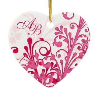 First Christmas Together Wedding Heart Ornament ornament