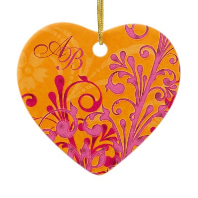 First Christmas Together Wedding Heart Ornament