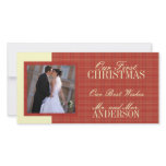 First Christmas Wedding Photo Cards Red photo cards