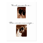 First comes love... We're having a baby! Post Card