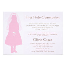 First Communion and Announcement - Girl