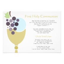 First Communion Custom Invitations