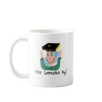 First Communion Day~~"Boy With Bible" Mugs