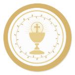 First Communion Envelope Seal or Favor Sticker