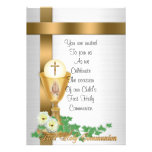 First Communion invitation invitations