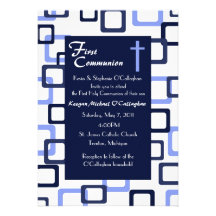 First Communion Invitation - Boy
