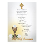 First Communion invitation Celtic cross invitations