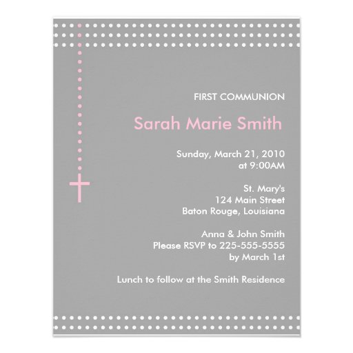 First Communion Invite