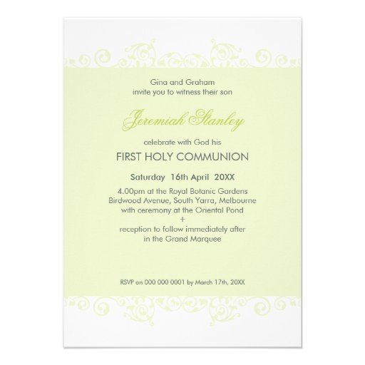 FIRST COMMUNION INVITES :: curls 3P