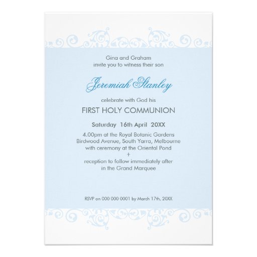 FIRST COMMUNION INVITES :: curls 4P