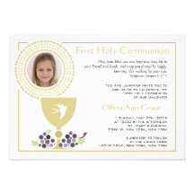 First Communion Photo Invitation