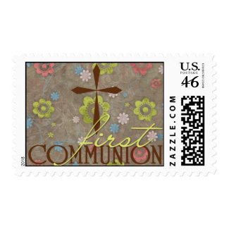 First Communion Postage Stamp
