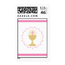 First Communion Stamps  |  Pink
