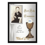First Communion Thank you card Photo invitations