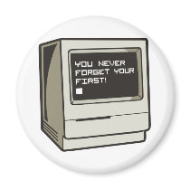 First Computer Retro Refrigerator Magnets