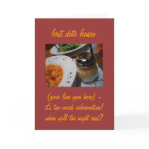 First Date Fiasco - you write it cards by provocative First Date Fiasco - you write it cards