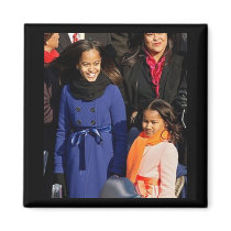 First Daughters Sasha and Malia Obama magnets by SupportBarackObama First Daughters Sasha and Malia Obama magnets