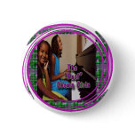 FIRST DAUGHTERS: SASHA &amp; MALIA OBAMA GIRLS PINBACK BUTTON