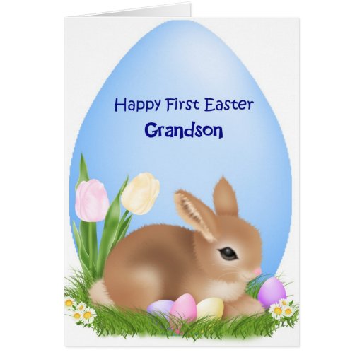 First Easter Grandson Greeting Card Zazzle