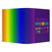 First Generation Immigrant 3 Ring Binder
