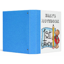 First Grade Notebook 3 Ring Binder