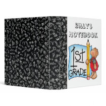 First Grade Notebook Vinyl Binders