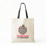 First Grade Teacher Bag - Polka Dot Apple