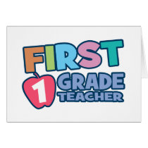 First Grade Teacher cards