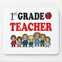 First Grade Teacher Mouse Pad