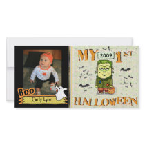 First Halloween Custom Photo Card photo cards
