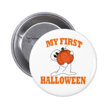 First  Halloween Pinback Buttons
