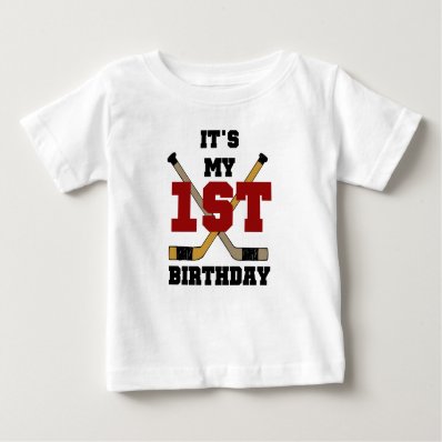 First Hockey Birthday Shirt