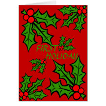 FIRST HOLIDAY! Greeting Card